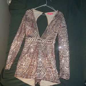 Rose gold Romper
